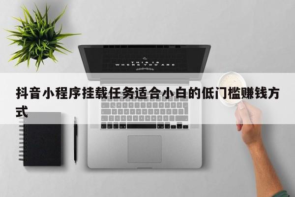 抖音小程序挂载任务适合小白的低门槛赚钱方式